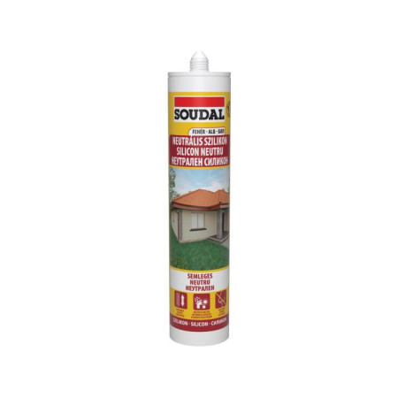 Silicon Neutru Alb Soudal 280 Ml / BAX 15 Buc